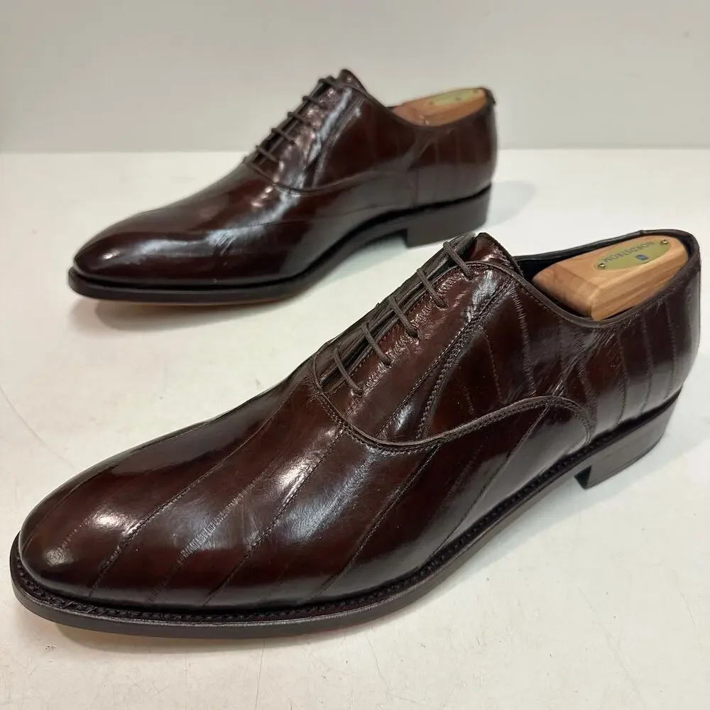 NWOT Tony Mora 1146 Asturias 381 Brown Oxfords Handmade in Spain EU 44 US 10.5 D